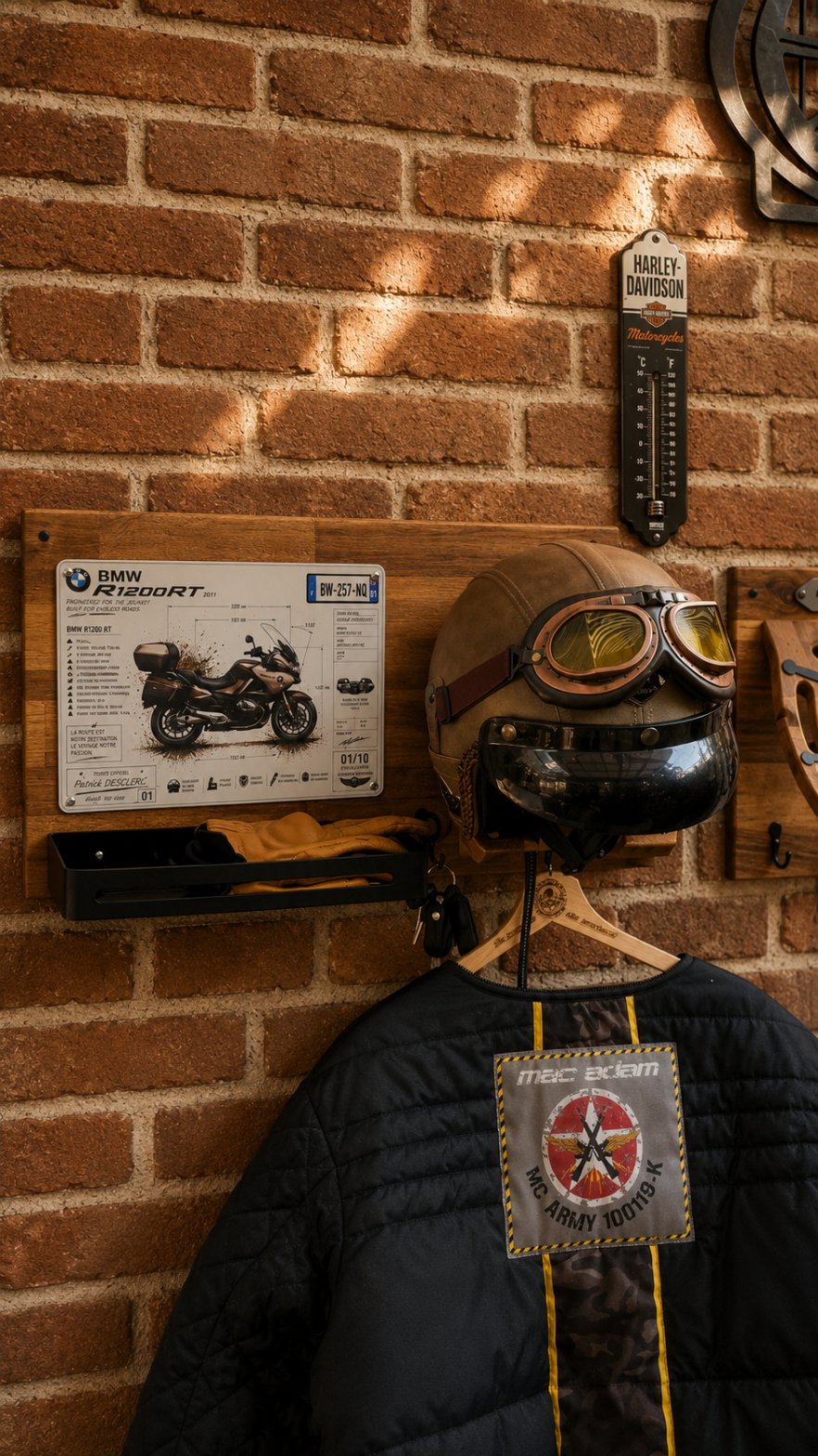 support casque moto personnalisé Paddock Signature essai CB750 Hornet