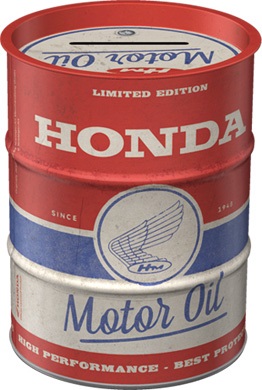 tirelire Honda oilbarrel — LeMondeDuMotard.fr