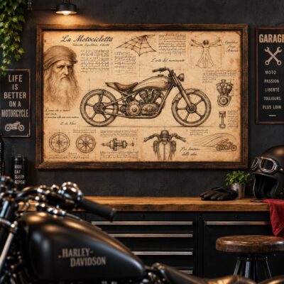 toile deco moto personnalisée — LeMondeDuMotard.fr